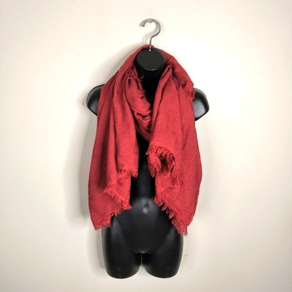 Boutique Premium Cashmere Made In Italy Fringe Boho Chic Glam Feminine Scarf - Picture 1 of 9